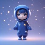 xing chen shou cang jia q ban shou peng xing xing guan de 3d quan shen xuan ran tu