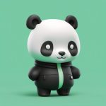 xiong mao wan ou q ban 3d nian tu quan shen zhan li xuan ran qing xin bo he lyu chun se bei jing ai