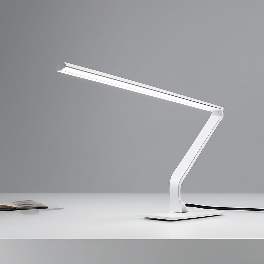 悬臂式极简台灯：功能性与几何精度的完美结合