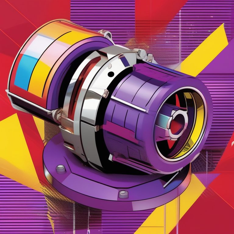 炫彩波普风抽象机械装置