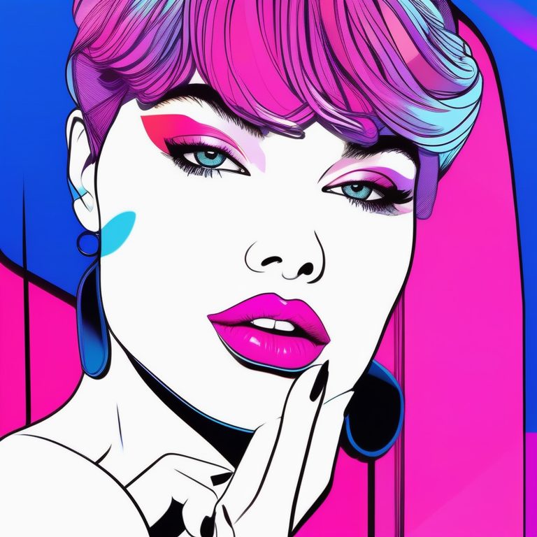 炫彩时尚流行数码插画