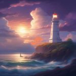 悬崖灯塔:暴风雨来临前的戏剧性天空 5 xuan ya deng ta bao feng yu lai lin qian de xi ju xing tian kong