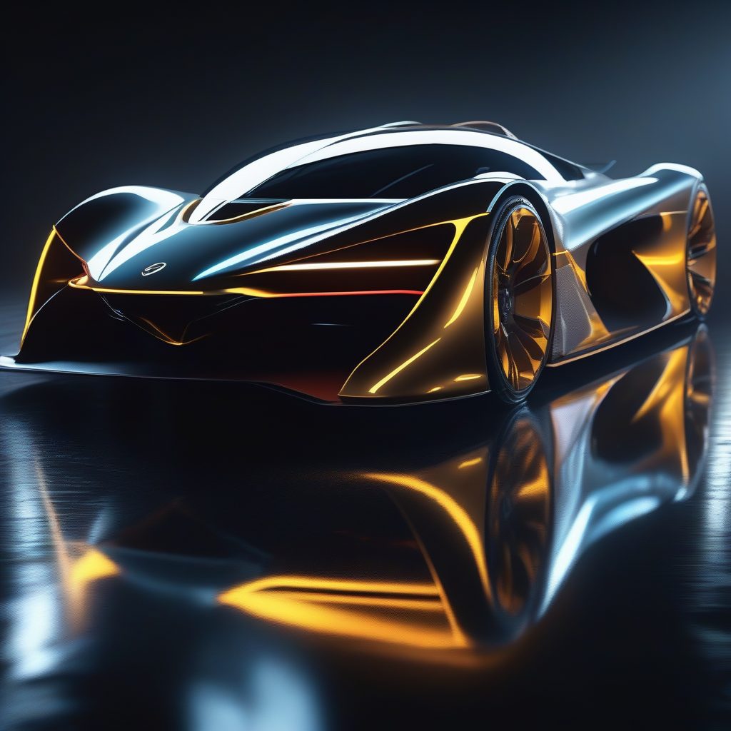 液态金属的疾速幻影：未来超跑设计语言与工作室光影的完美融合