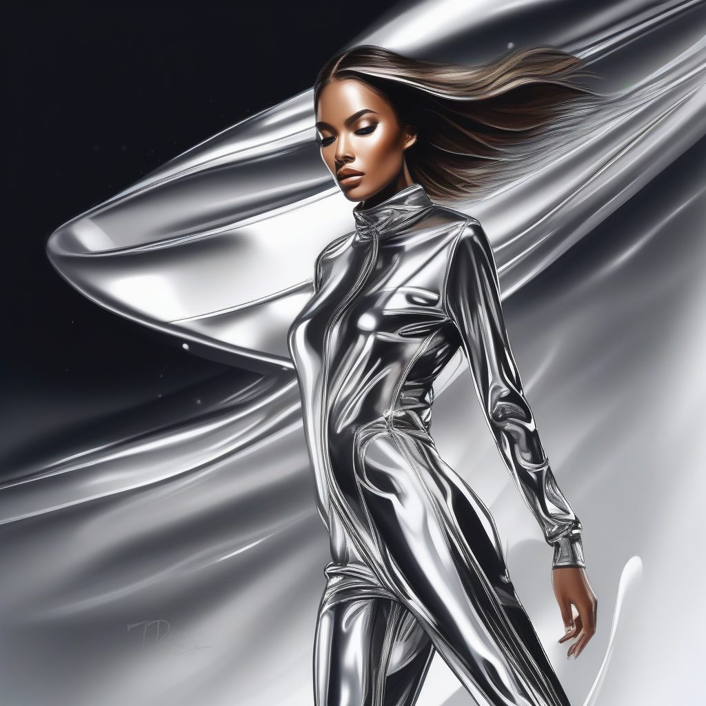 液态未来：零重力流体雕塑服装设计手稿