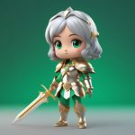 yi ge c4d ji jian q ban ka wa yi gong zai na zhe bao jian de xiao qi shi nyu hai