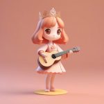 音乐流浪者:携带迷你鲁特琴的Q版公主渲染图 3 yin yue liu lang zhe xie dai mi ni lu te qin de q ban gong zhu xuan ran tu