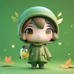 ying huo chong shou hu zhe q ban shou peng fa guang guan zi de rou he guang zhao 3d xuan ran