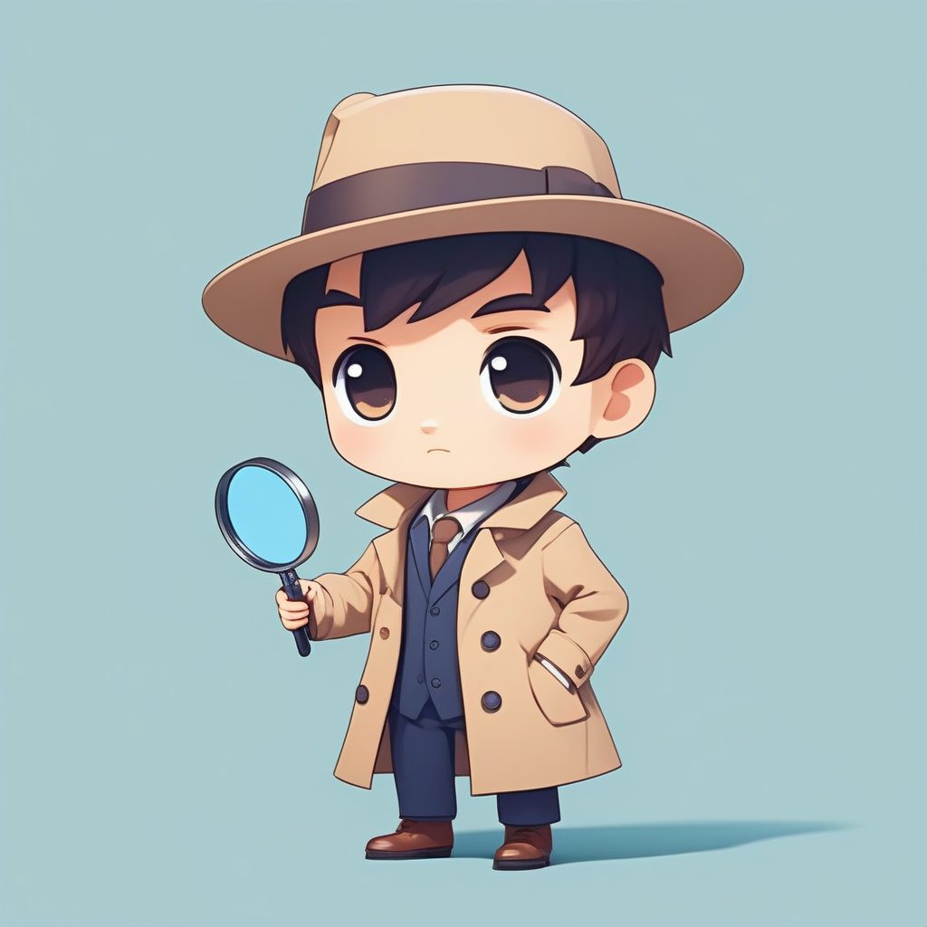 英伦侦探Q版：风衣与小礼帽的全身可爱造型