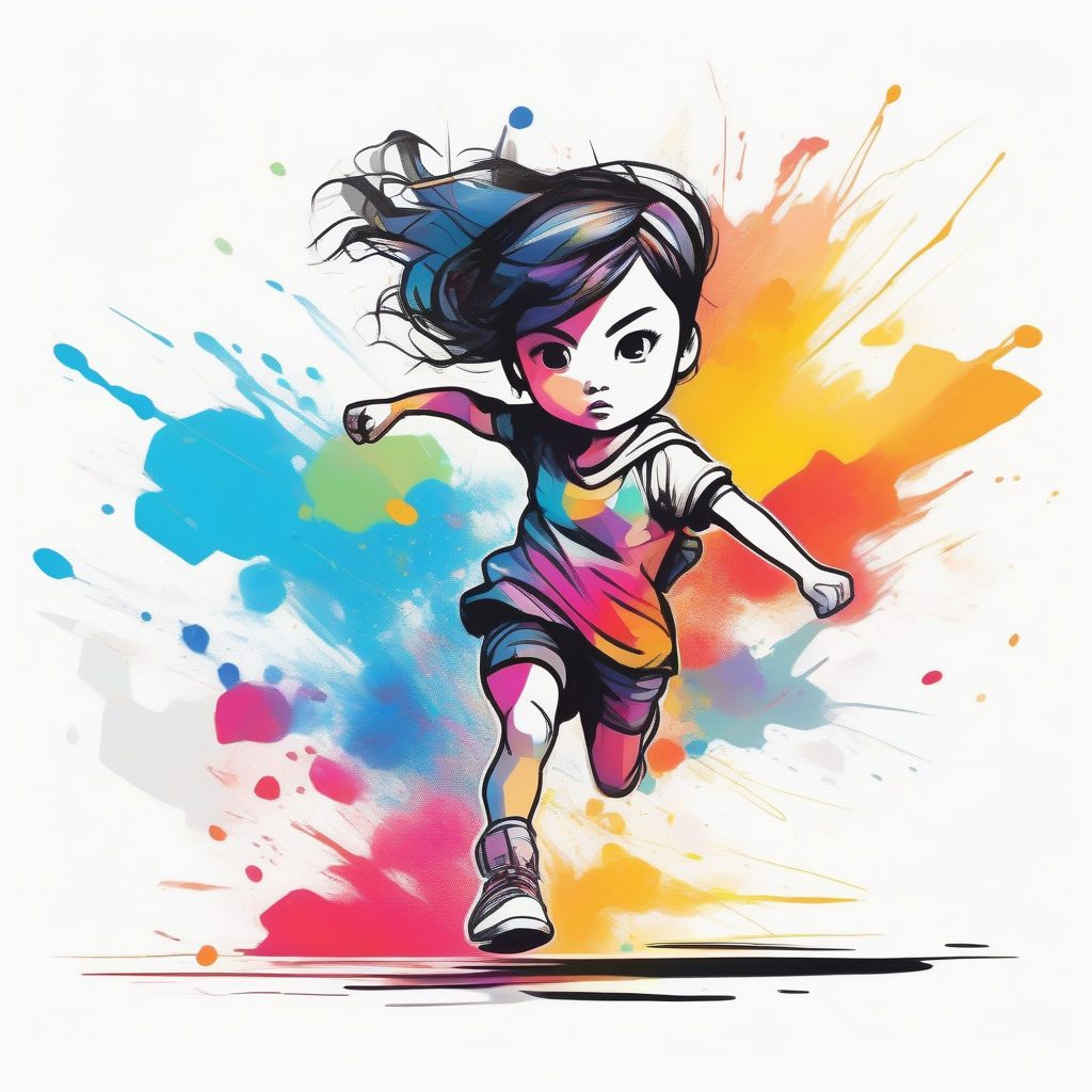 英雄姿势：极简线条下的Q版角色动态全身图