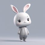 慵懒睡衣兔耳娘:治愈系C4D粘土风格打哈欠全身图 7 yong lan shui yi tu er niang zhi yu xi c4d nian tu feng ge da ha qian quan shen tu