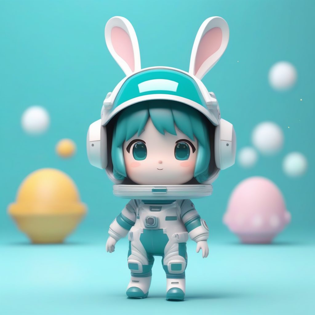 宇航员之梦：在太空挥手的Q版兔耳娘