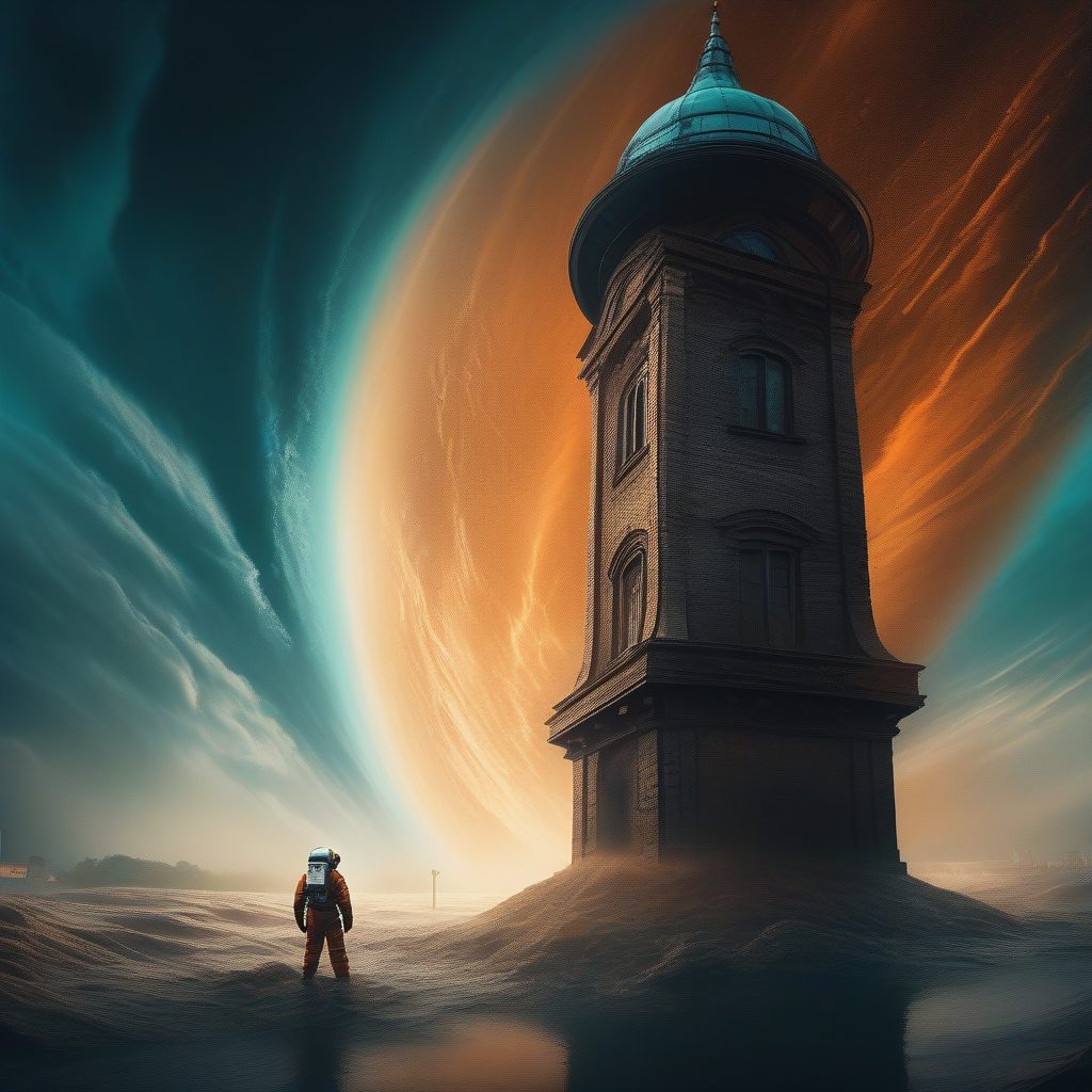 宇宙漩涡下的孤独导航者：史诗级电影海报设计