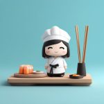 yu zi shou si q ban chu shi ju gong zi tai de 3d mang he quan shen xuan ran ti shi ci