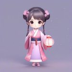 yuan qi fen se han fu q ban xiao nyu hai shou ti deng long quan shen zhan li cha hua