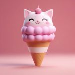 元气粉色甜点猫耳娘:Octane渲染Q版动态全身插画AI提示词 2 yuan qi fen se tian dian mao er niang octane xuan ran q ban dong tai quan shen cha hua ai ti shi ci