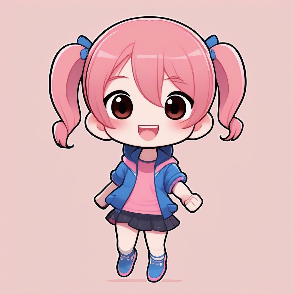 元气跳跃：极简Q版人物立绘