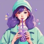 zhen zhu nai cha nyu hai qing xin ma ka long se ji jian xiao xiang