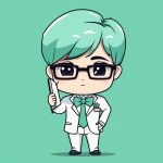 治愈系办公室Q版角色:清洁线稿风,全身站立纯绿背景 7 zhi yu xi ban gong shi q ban jue se qing jie xian gao feng quan shen zhan li chun lyu bei jing