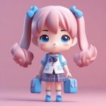 治愈系马卡龙JK盲盒手办:C4D粘土材质全身站立Q版AI提示词 4 zhi yu xi ma ka long jk mang he shou ban c4d nian tu cai zhi quan shen zhan li q ban ai ti shi ci