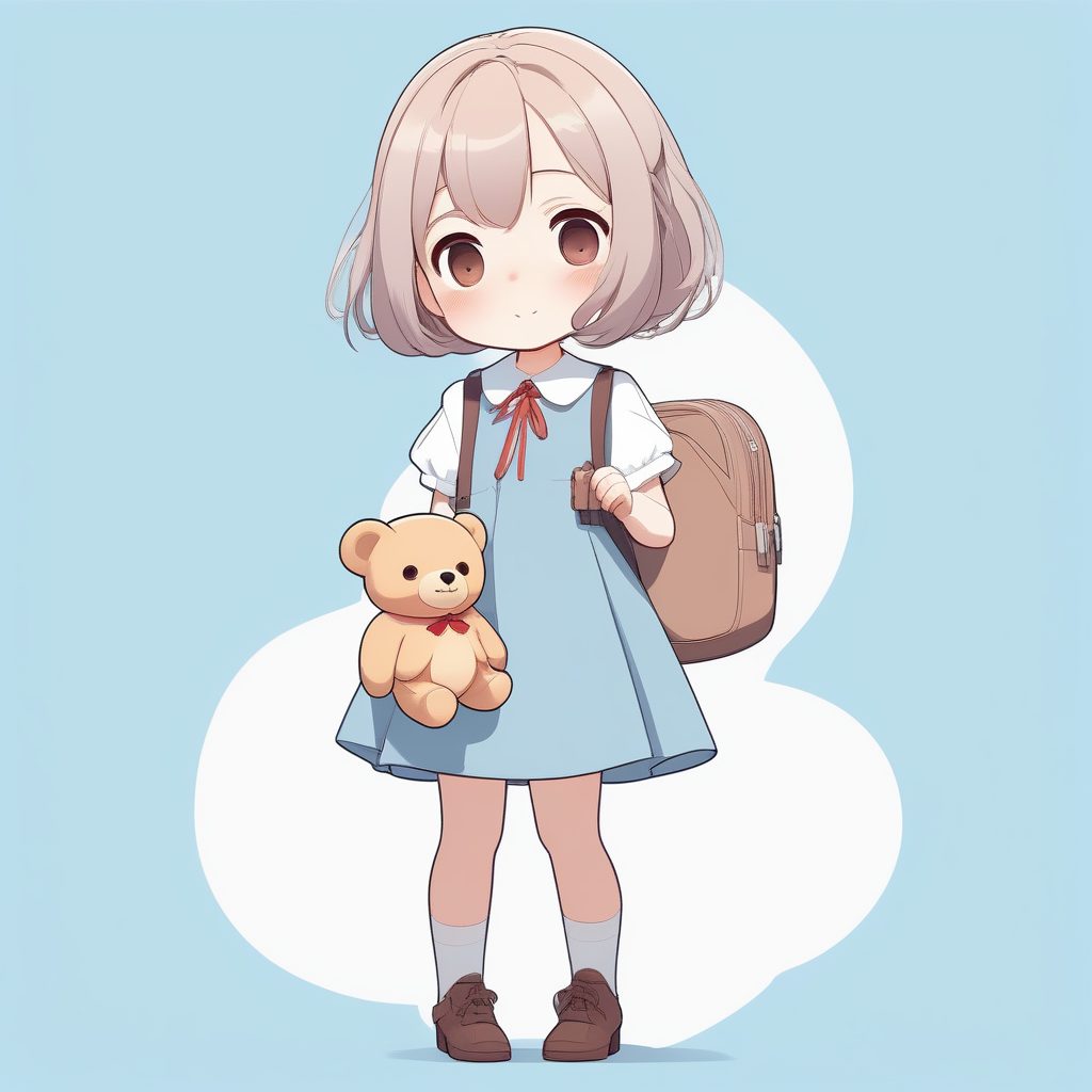 治愈系陪伴:拥抱泰迪熊的安静Q版女孩 1 治愈系陪伴:拥抱泰迪熊的安静Q版女孩