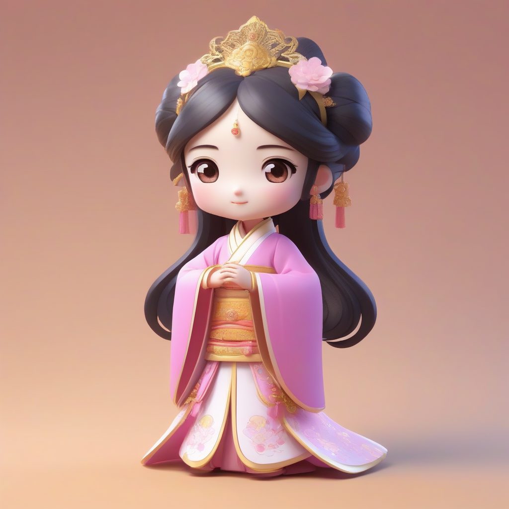 治愈系Q版古风头像生成：宫廷小公主的粉彩柔和光线秘诀