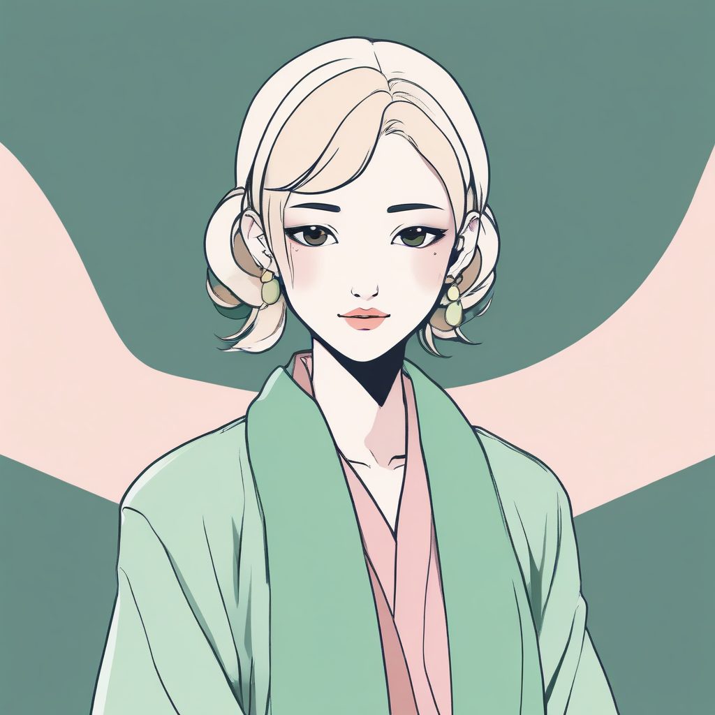 极简线条插画 | 日系时尚少女头像AI生成！✨