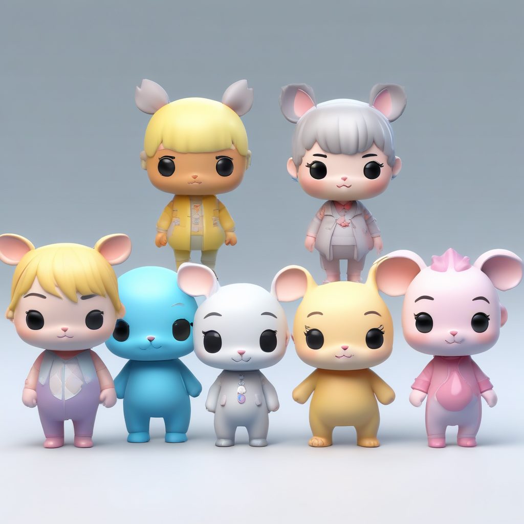 12星座Q版盲盒大集合!超治愈全套3D粘土风,C4D专业渲染!