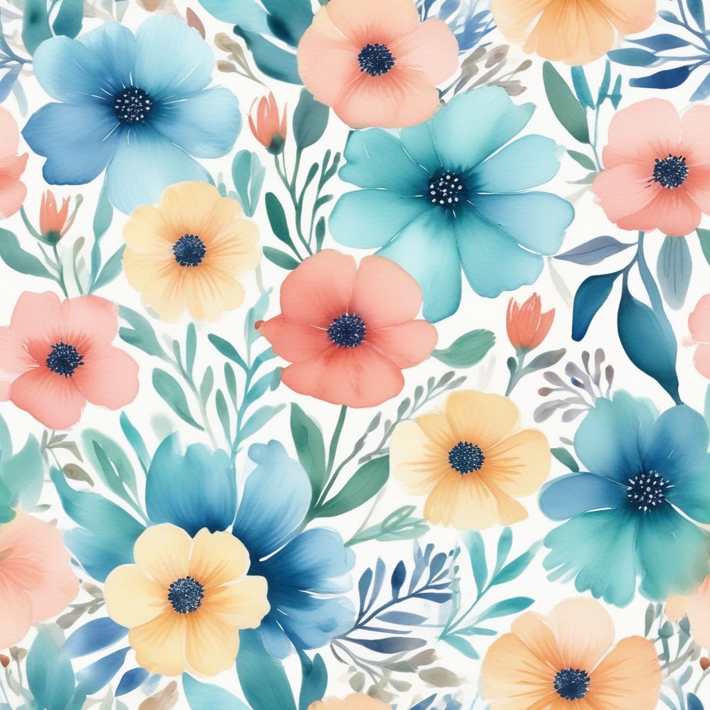 治愈系水彩花卉手绘：用彩色铅笔与柔和色彩打造温馨纸感画