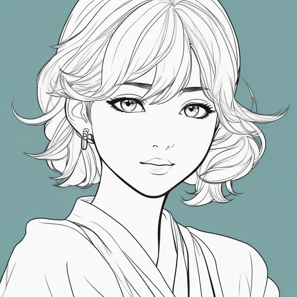 极简日系动漫少女头像 | AI插画生成必备提示词 | 日系极简风格