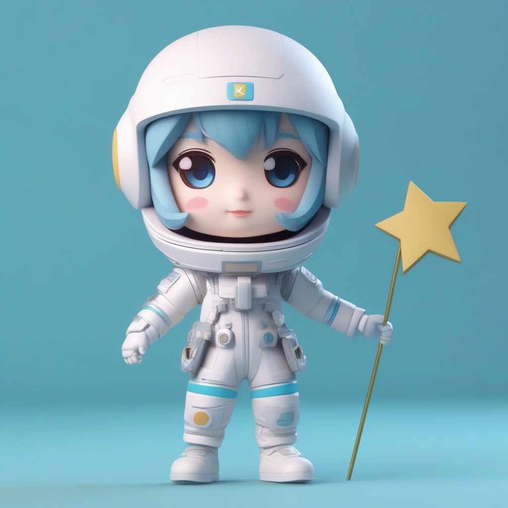 8K超清Q版宇航员:C4D盲盒风格女孩3D渲染提示词解析 20 8K超清Q版宇航员:C4D盲盒风格女孩3D渲染提示词解析