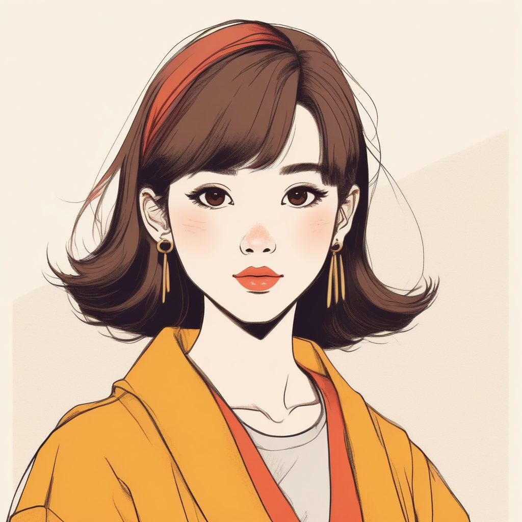 AI绘画新模板：复古感日系插画，90年代彩色铅笔少女风！