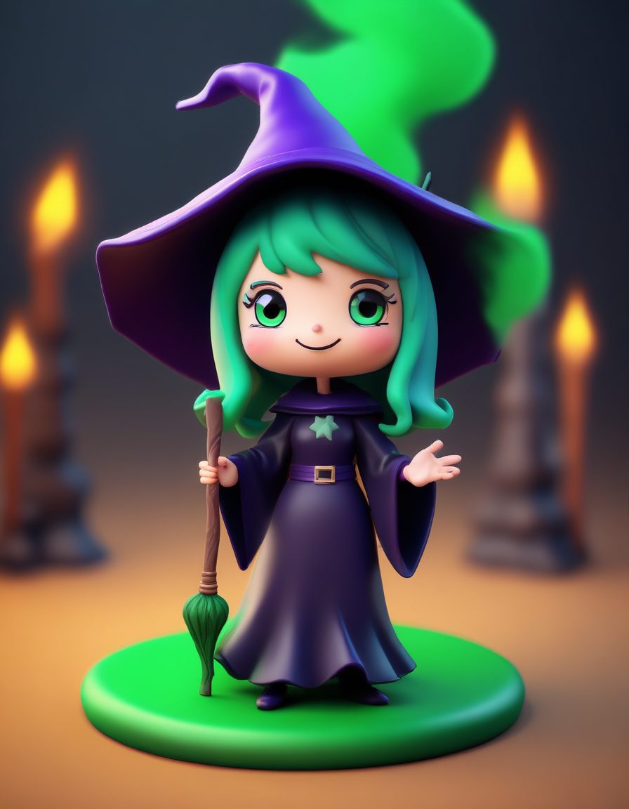 暗黑系:Q版女巫的邪恶大笑🧪