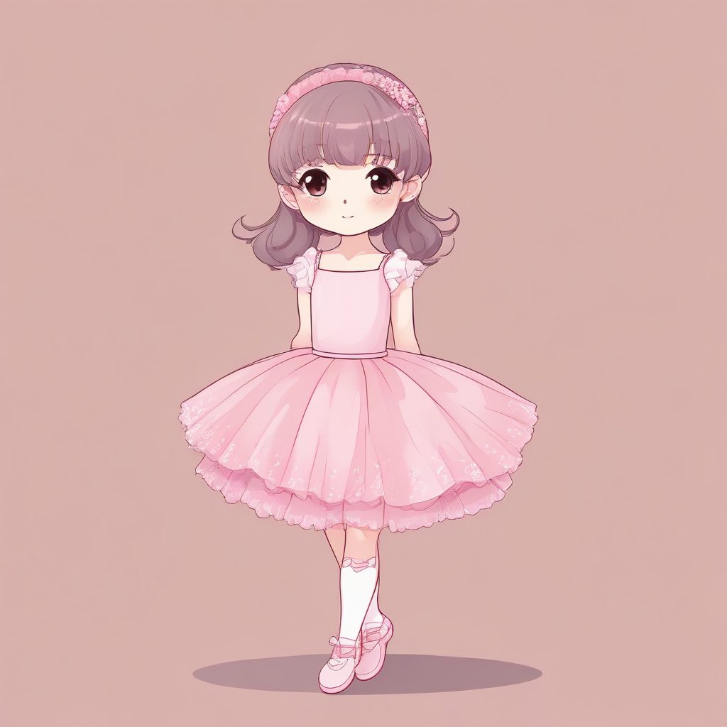🦢芭蕾舞者！Q版优雅少女插画，唯美梦幻壁纸生成！