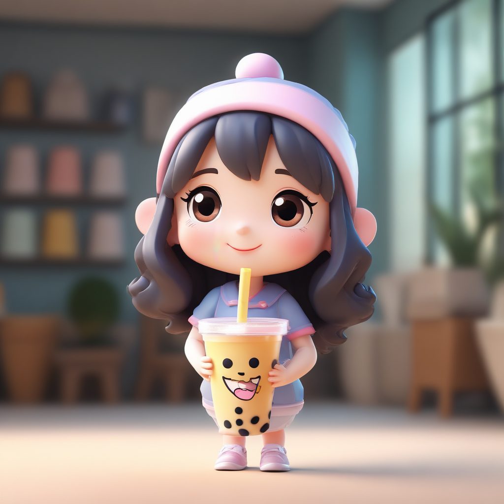 爆款奶茶Q版人物萌图生成! 3D盲盒手办风格AI绘画教程