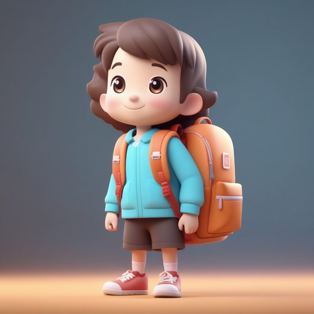 爆款Q版校服女孩：3D粘土材质全身手办，C4D渲染技巧详解