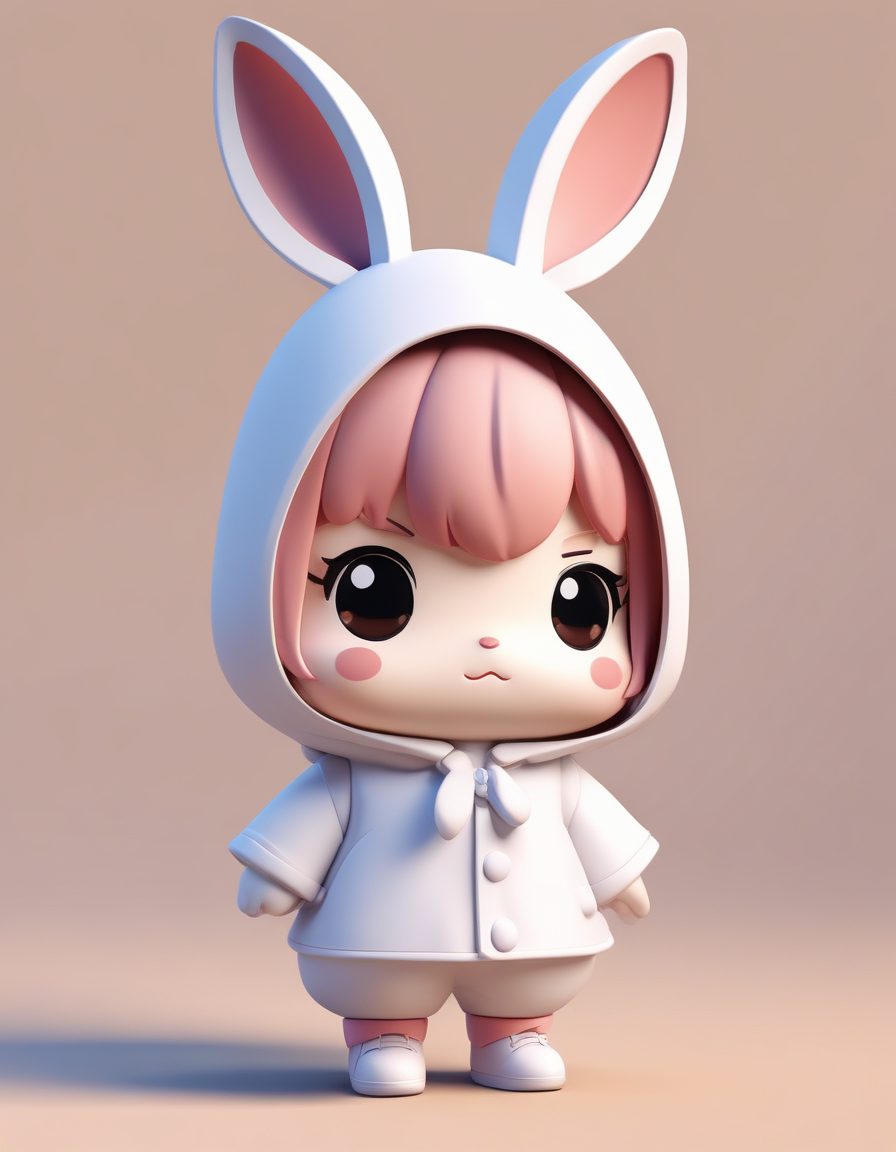 🐰蹦蹦跳跳!毛茸茸兔兔装Q版少女