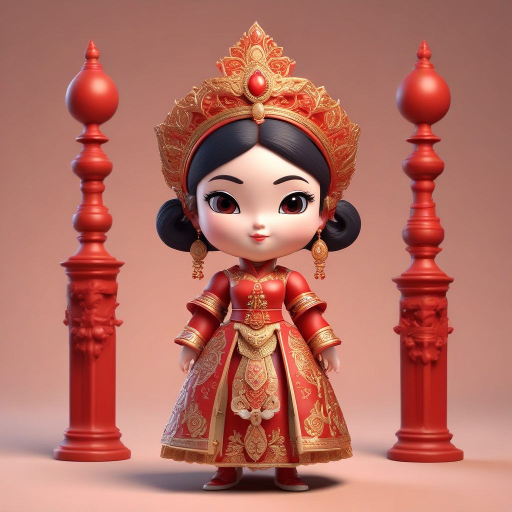 🎭 变脸大师！Q版古风戏曲少女头像，动态手势，夸张表情，盲盒风手办