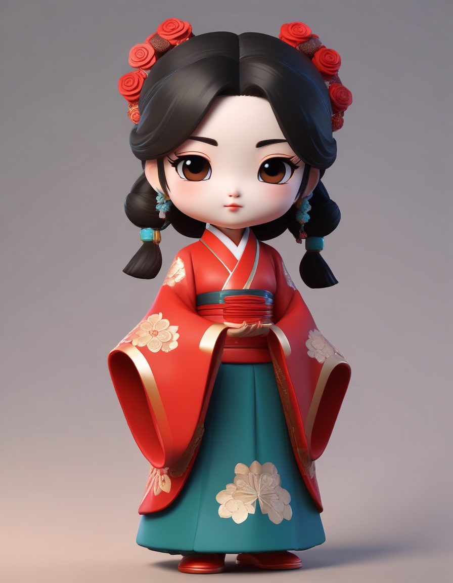 😠别惹我！超凶萌Q版汉服娃娃，超生动表情包素材！