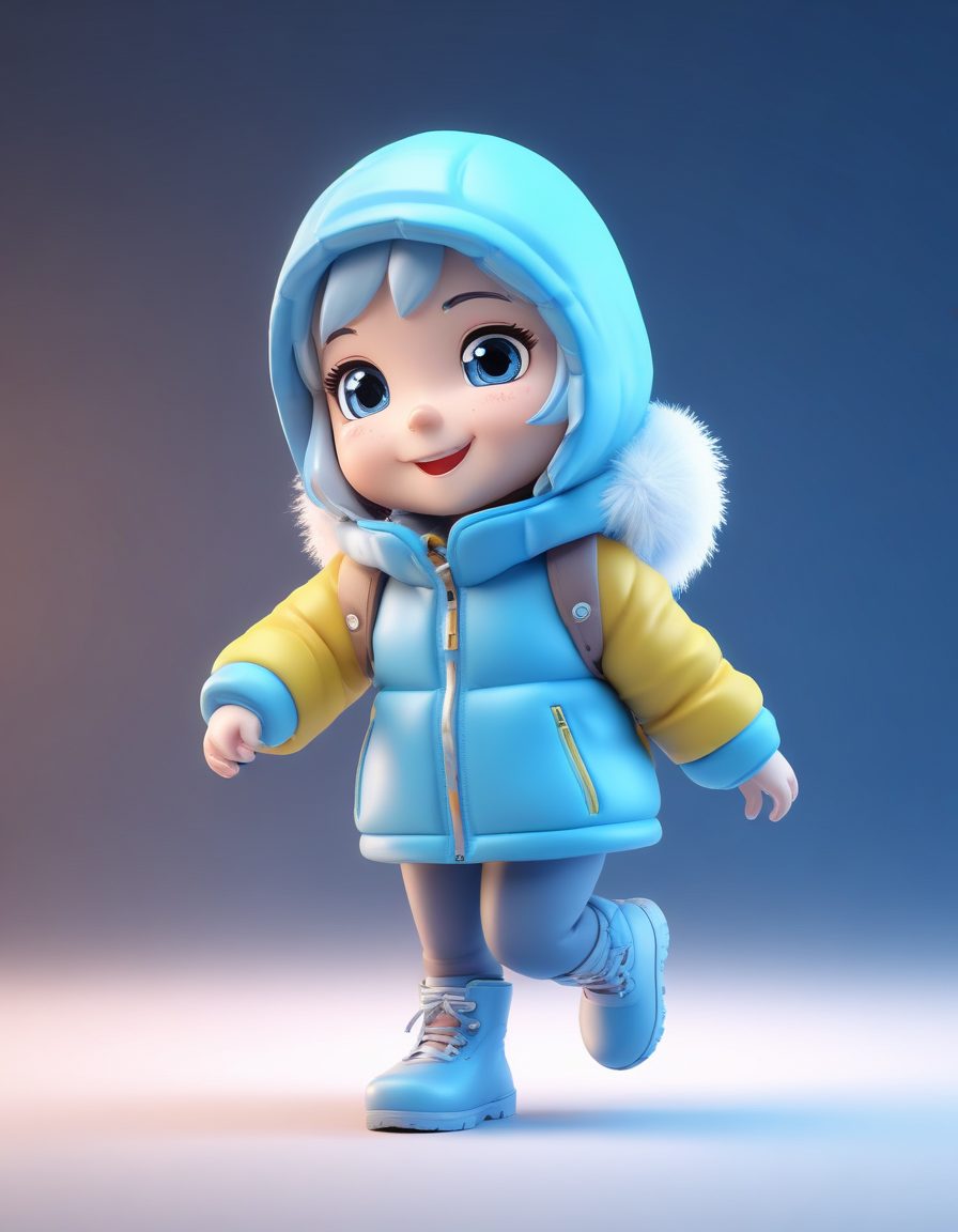 🧣 冰淇淋配色!正在跳舞的冬季Q版时尚精灵