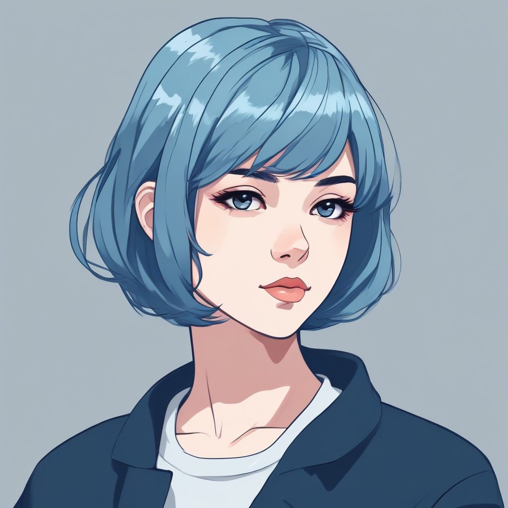 🧊 冰雪女王风!雾霾蓝极简头像,高冷纯欲系美学,速存!