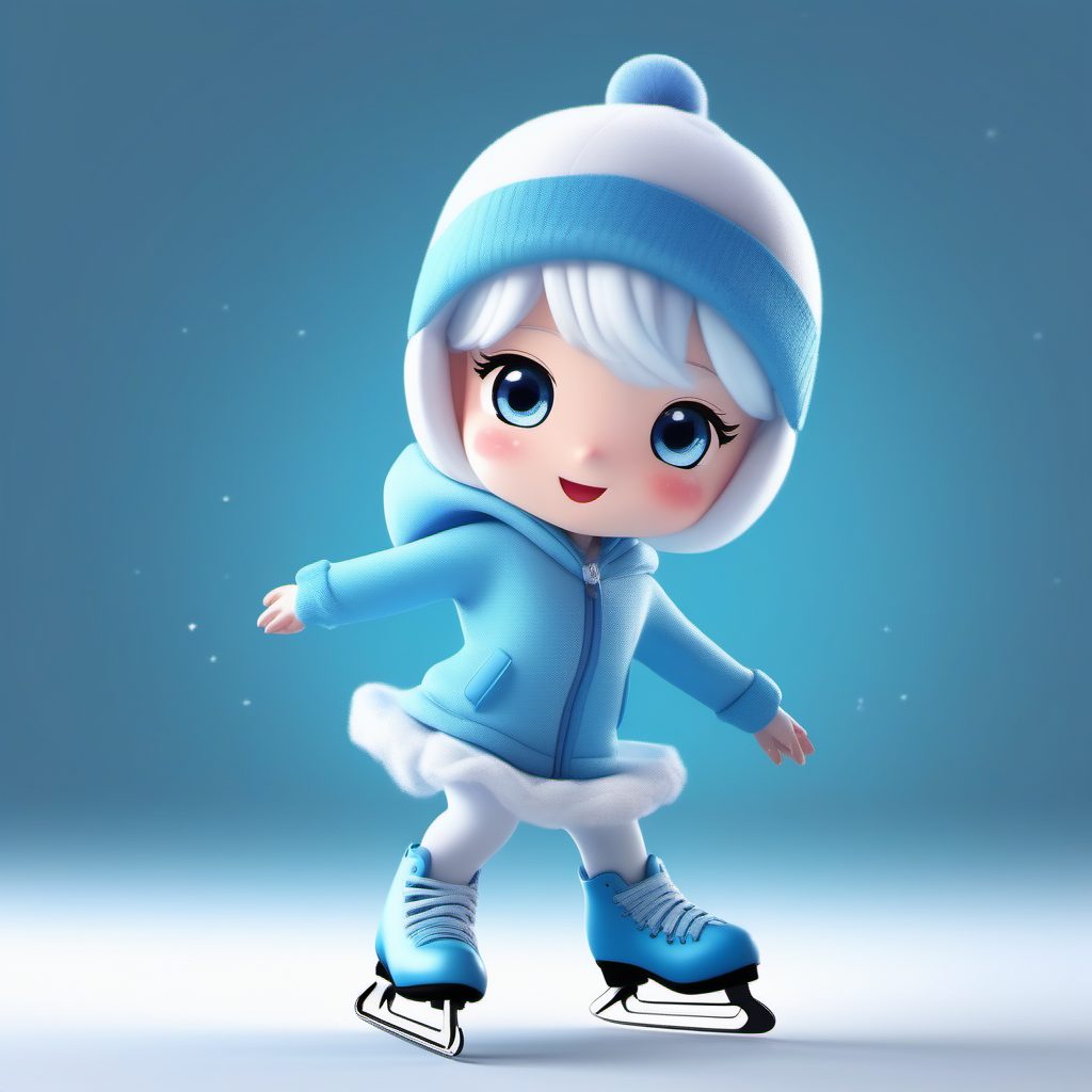 捕捉动态美感:冰雪主题花样滑冰Q版角色AI提示词深度解析