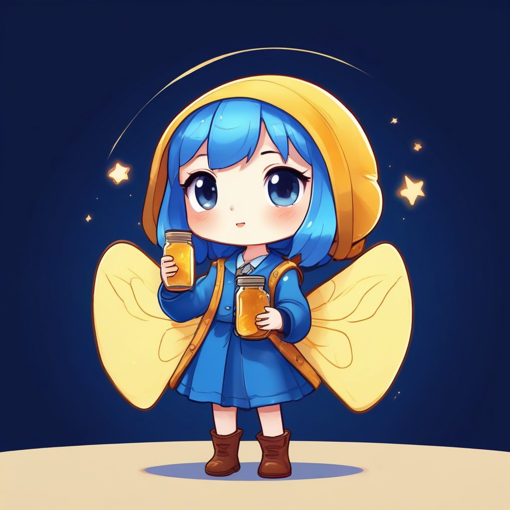 💡捕捉萤火虫的夜晚！Q版梦幻光影人设，治愈系壁纸提示词