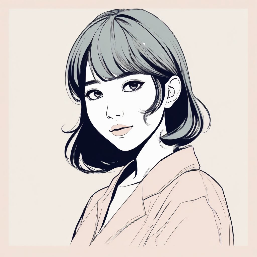 极简线条日系少女头像生成！最适合做个人社交账号头像