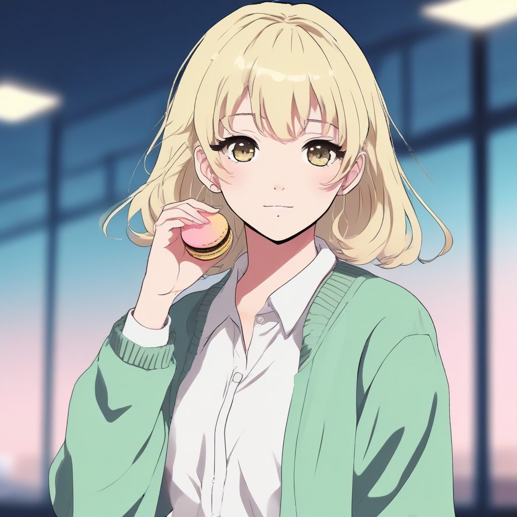 极简少女动漫肖像生成！纯色背景时尚头像必备