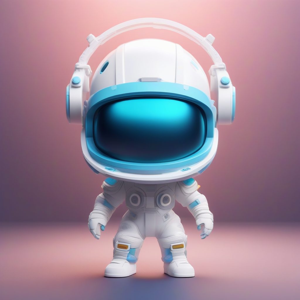 C4D高精度渲染：Q版宇航员盲盒手办AI绘画提示词与技巧