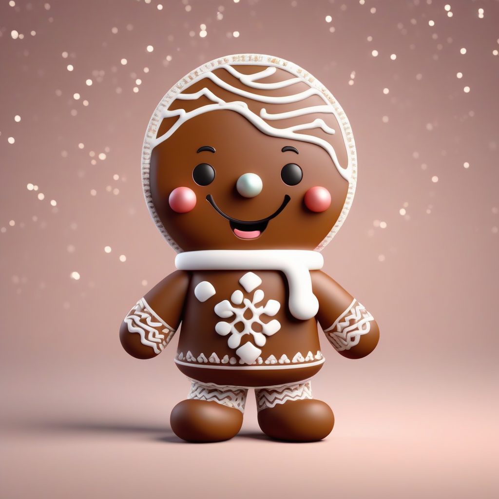 C4D姜饼人盲盒手办制作：Q版甜点主题AI绘画提示词教程