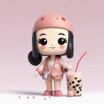 C4D立体感Q版奶茶女孩提示词:生成专属3D渲染甜品角色 7 c4d li ti gan q ban nai cha nyu hai ti shi ci sheng cheng zhuan shu 3d xuan ran tian pin jue se