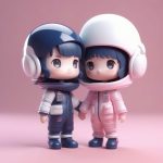 c4d qing lyu q ban mang he shou ban popmart feng gao xi jie 3d xuan ran zhuan shu tou xiang sheng