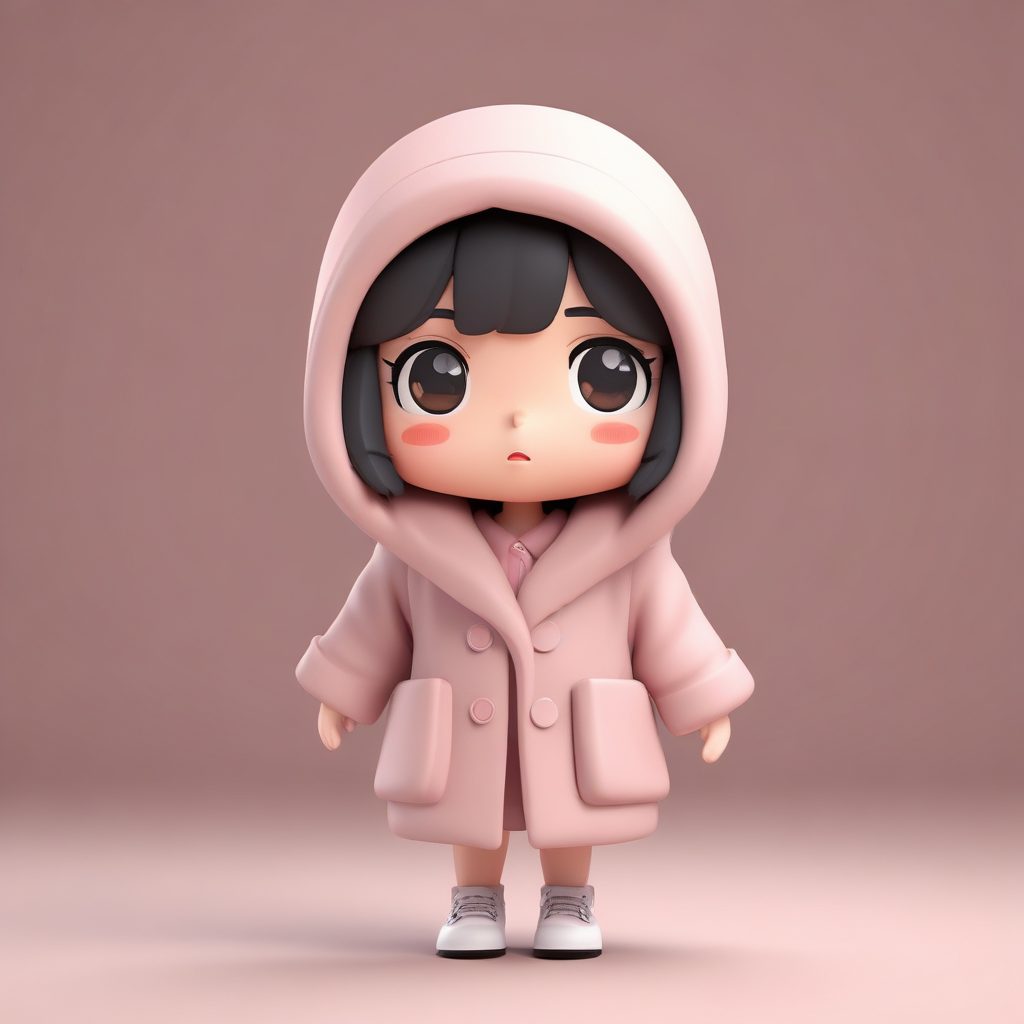 C4D渲染教程:Q版女孩在风雪中’瑟瑟发抖’的可爱表现