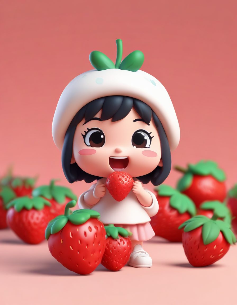 🍓草莓甜心:夏日限定Q版盲盒手办